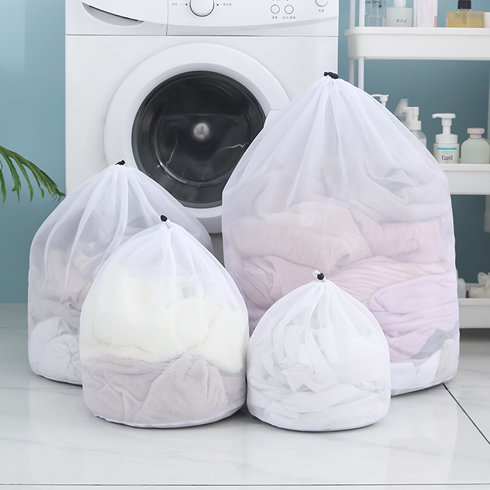 Drawstring Mesh Laundry Bags