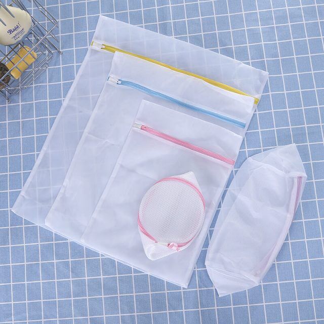 Fine Mesh Thickened Anti Deformation Bra Laundry Bag with Colorful Zipper (2)
