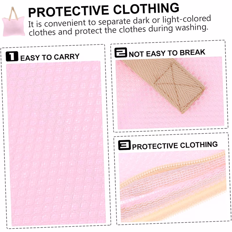 laundry bag with zipper for delicate protection