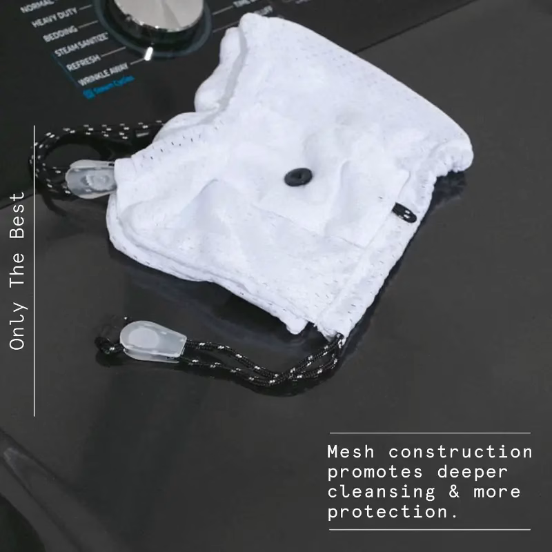 Mesh shoe bag cleaner for machine washing shoes