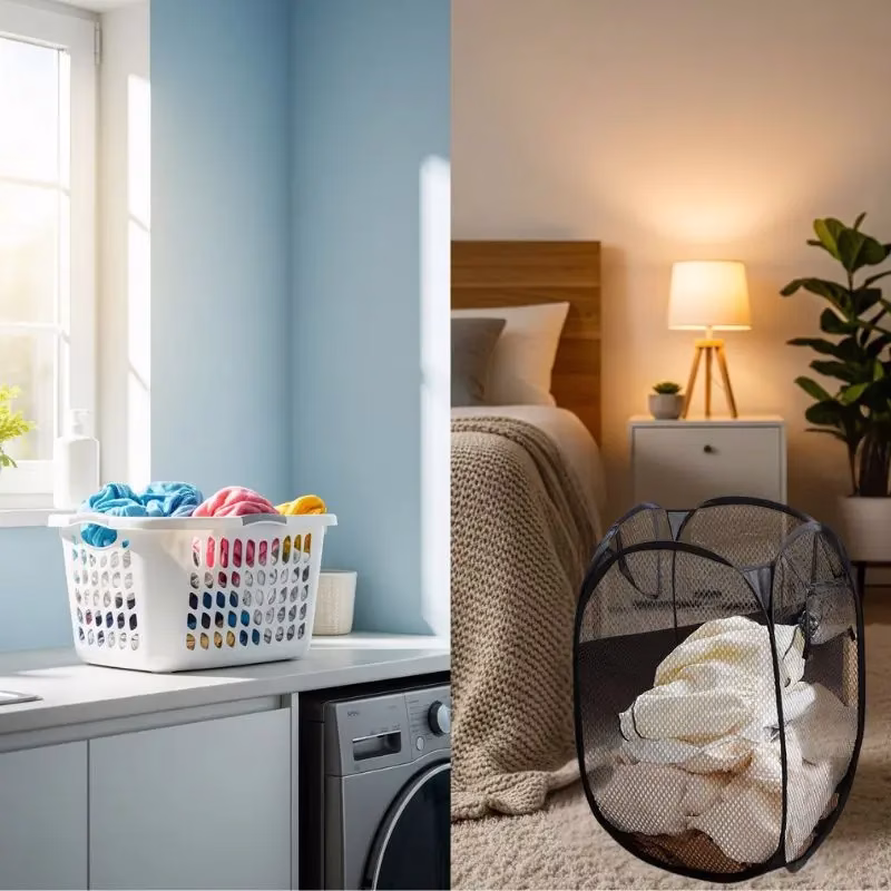 Laundry basket face off are plastic or fabric laundry baskets better