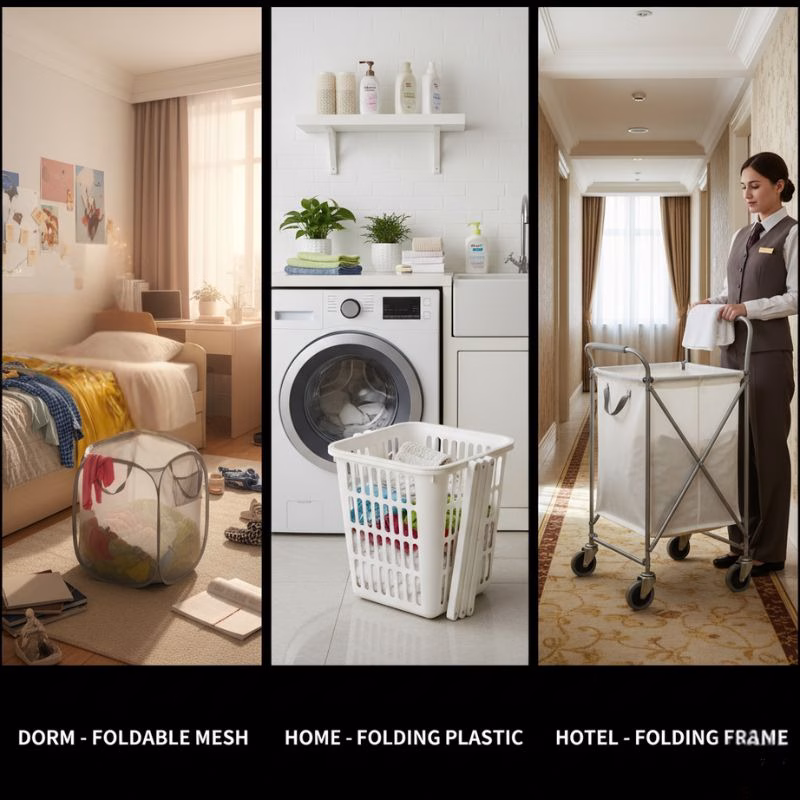 Foldable basket in dorm, folding basket at home, folding frame in hotel Foldable basket in dorm, folding basket at home, folding frame in hotel