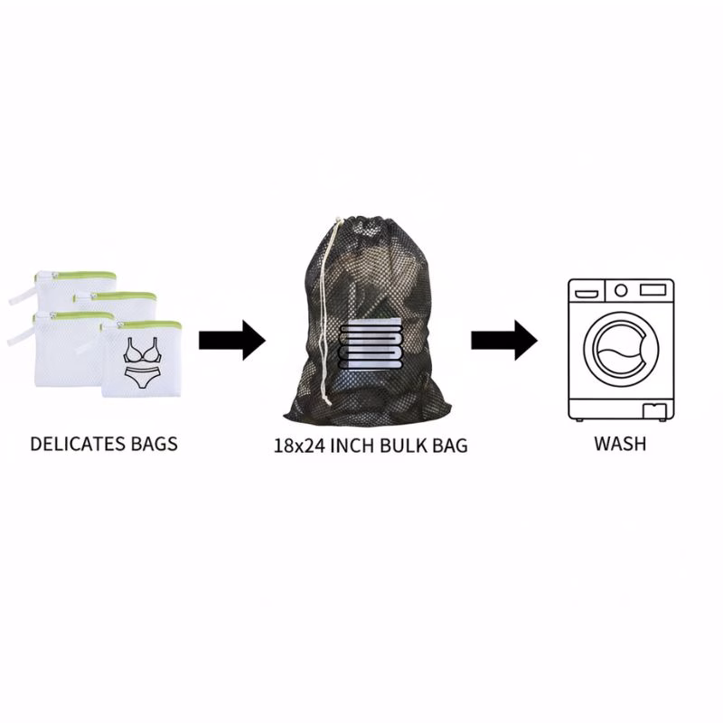 workflow small laundry bag inside 18x24 mesh bag. workflow small laundry bag inside 18x24 mesh bag.
