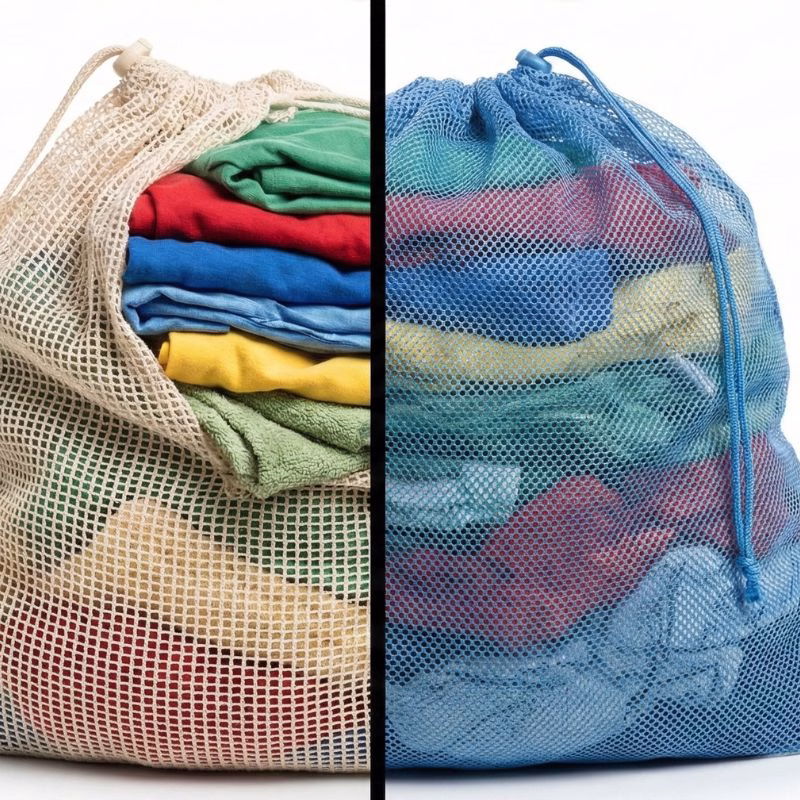 Cotton vs. Nylon Choosing the Best Large Mesh Bags for Your Needs