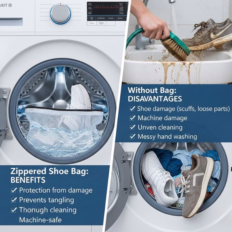 Zippered Shoe Bag vs Other Shoe Washing Options