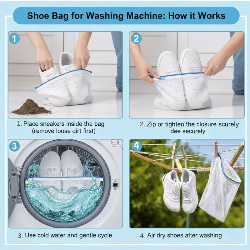 How a Shoe Bag for Washing Machine Works