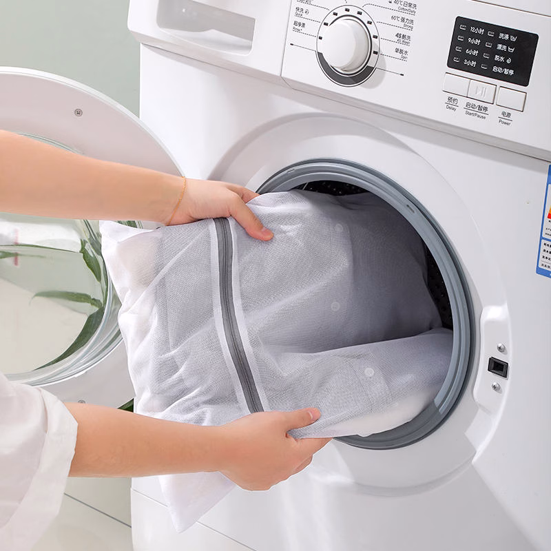 Laundry bags mesh inside washing machine drum