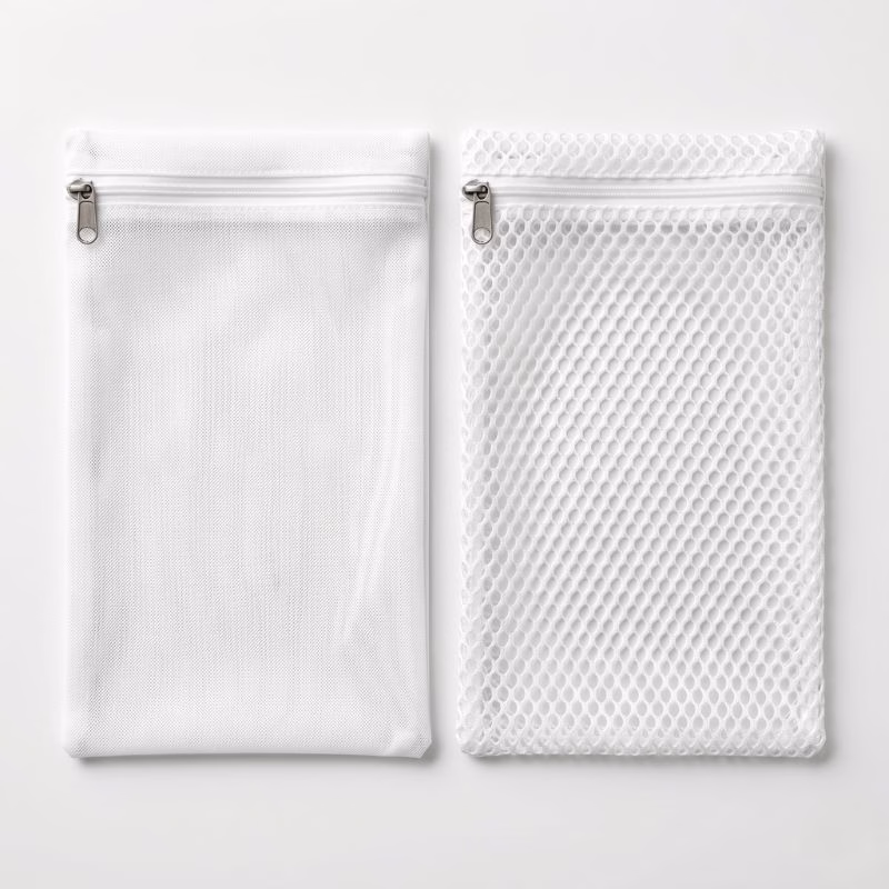 fine vs coarse mesh laundry bag comparison.