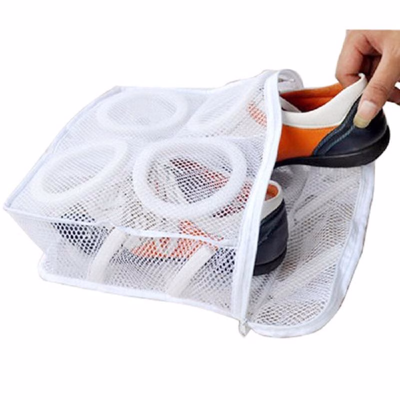 can you put shoes in washer check
