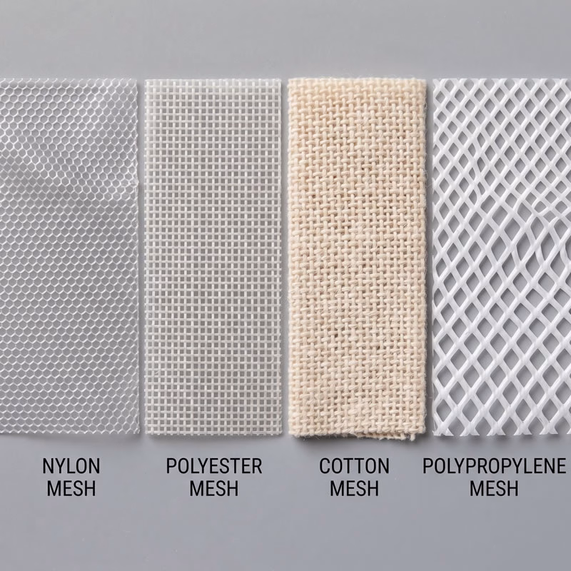 mesh material comparison nylon polyester