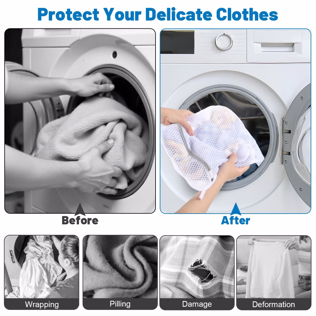 laundry net for washing machine cycle