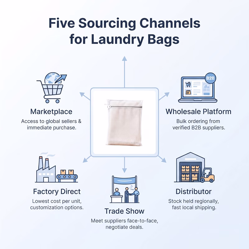 where to buy laundry bag sourcing channels
