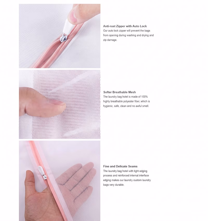 laundry mesh bags quality inspection